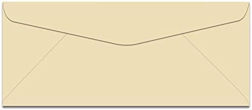Limited Papers (TM) Regular Mailing And Business Envelopes, Left Hand Window, No. 10 (4.8 x 9.5 Inch), Gummed seal, 24 Pound, Variety of Colors And Quantities. (Ivory, 100)