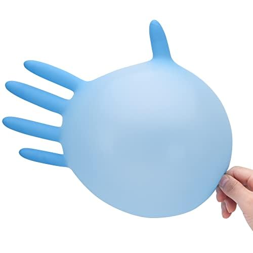 Disposable Nitrile Exam Gloves, Blue, Nitrile Gloves Disposable Latex Free, Medical Gloves, Cleaning Gloves, Food-Safe Rubber Gloves, Powder Free, Non-Sterile, 100-ct Box (XL)
