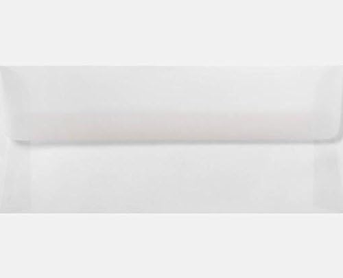 LUXPaper #10 Business Envelopes | Peel & Press | 4 1/8" x 9 1/2" | Clear Translucent | 30lb. Text | 50 Qty