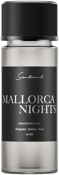 Scentiment Diffuser Oil - Mallorca Nights |Aromatherapy Home Fragrance | Inspired by Meliá Hotel® | Luxurious Scent with Notes of Bergamot, Jasmine, Rose (20ml)