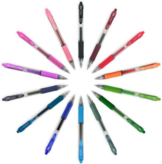 Zebra Sarasa dry X20 Retractable Gel Pen, Medium Point, 0.7mm, Violet Ink, 12 Count