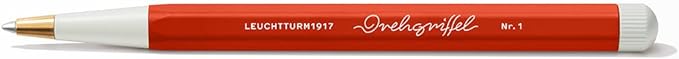 LEUCHTTURM1917 - Drehgriffel Writing Pen (Fox Red) - Gel Pen with Black Ink Included