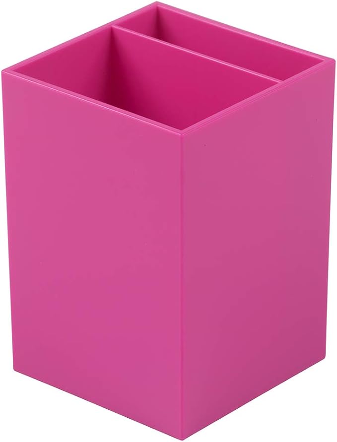 JAM PAPER Desk Trio Pack - Pink Fuchsia - Stapler, Tape Dispenser & Pen Holder - 3/Pack