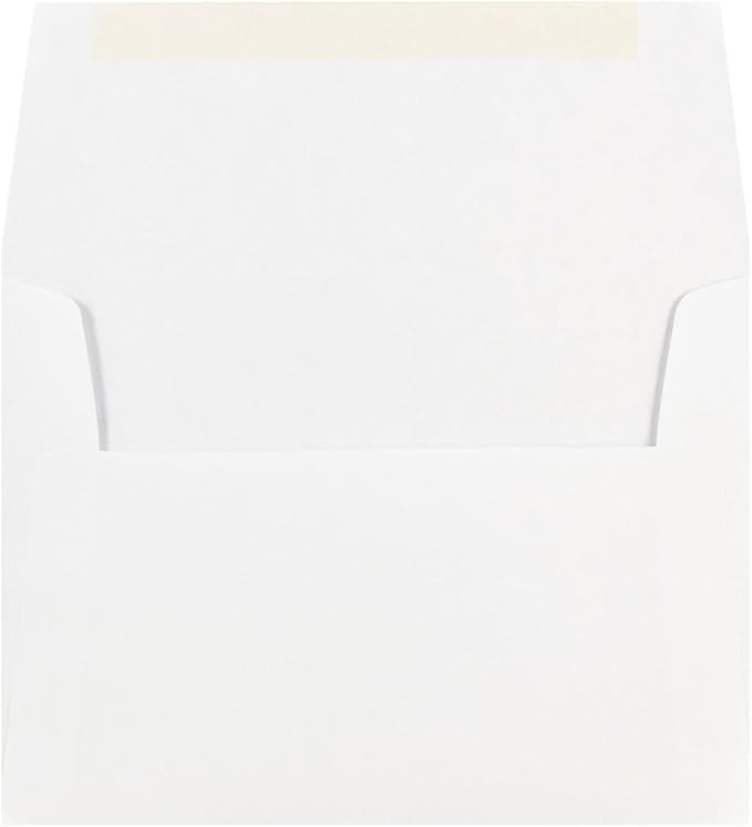 JAM PAPER A7 Invitation Envelopes - 28lb - 5 1/4 x 7 1/4 - White - 50/Pack