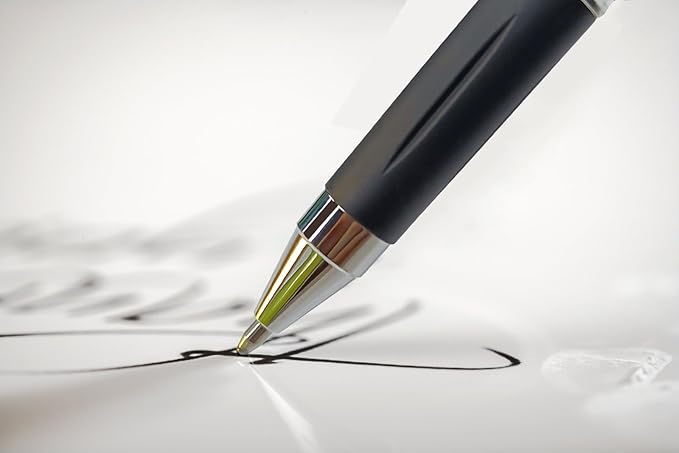 MyLifeUNIT Black Ink Gel Pens, 1.0 mm Bold Point Pens, 12 Pack