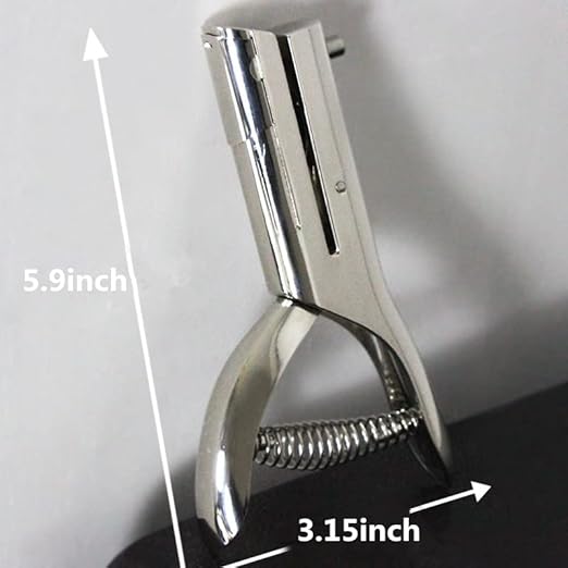 Single Hole Punch, Heavy Duty Hole Puncher Handheld Paper Punch Hole Puncher Single Small Hole Punch for Crafts Paper Cards Tags Scrapbook-1/4 inch (6mm)