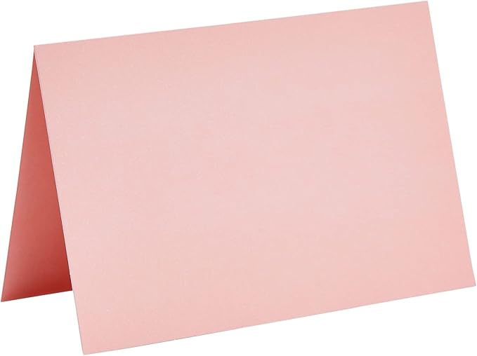 Sustainable Greetings 4x6 Blank Cards & Envelopes - Printer-Friendly Designs & Card Making Supplies - Secure-Seal Pink & Mailing Envelopes - Versatile Invitations - 48 Pack, 4 x 6 in, Pink