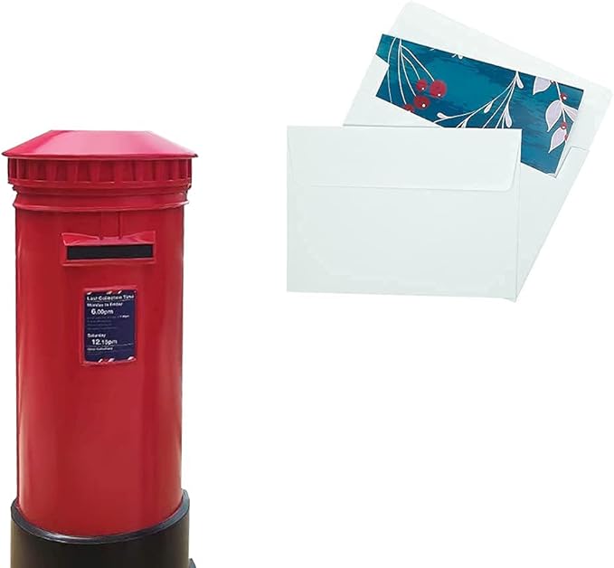 A6 Invitation envelopes(120 PCS 4.7x6.5 in) - windowless design 120GSM white paper envelopes with printabl quick self-seal for invitations, greeting cards, photos invoices