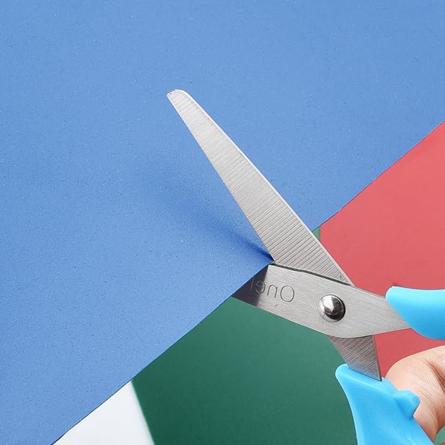 Kids Scissors,Children Scissors,Small Safety Scissor for kids,Comfort-Grip Handles Sharp Blunt Student Scissor For Supplies Home School Craft 5 inch 8 Pack