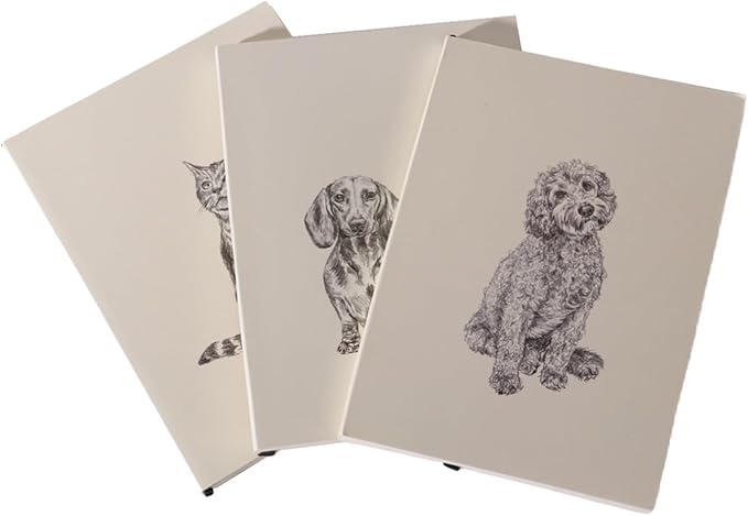 3 Pack Hardcover Spiral Notebook Spiral Journals for Women 160 Pages, 6.3 x 8.3 Inches,100gsm Paper,Cute College Ruled Notebook, Back Pocket, Office Supplies (CS-Multi)