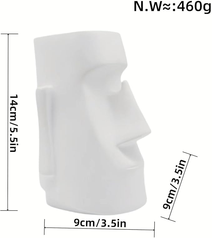 Multifunctional Handmade Eyeglass Holder and Pen Holder Desk Organizer for Office, Home Decor,Creative vase, Makeup Brush Storage (White)