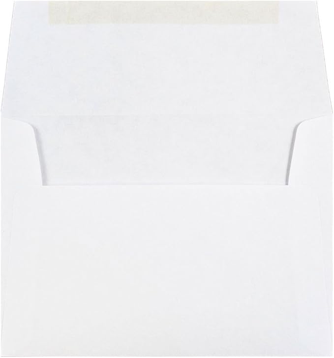 JAM PAPER 4Bar A1 Invitation Envelopes - 3 5/8 x 5 1/8 - White - 50/Pack