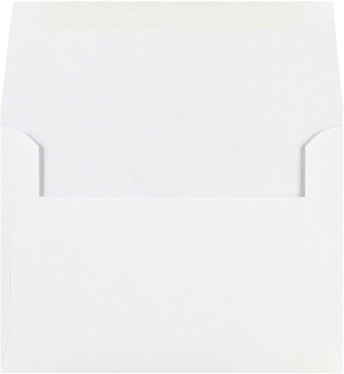 JAM PAPER A6 Invitation Envelopes - 4 3/4 x 6 1/2 - White - 50/Pack
