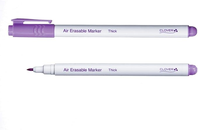Clover Thick Air Erasable Marker, Purple, 1 Count (Pack of 1)