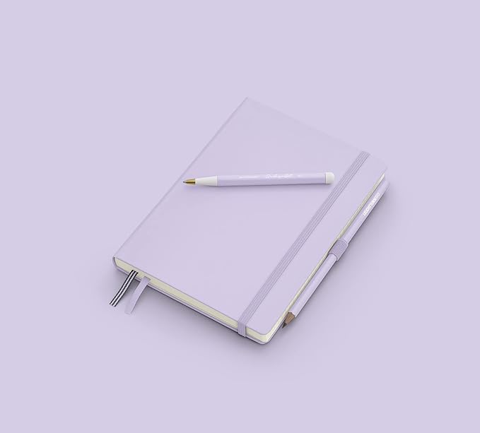 LEUCHTTURM1917 - Notebook Hardcover Medium A5-251 Numbered Pages for Writing and Journaling (Lilac, Ruled)