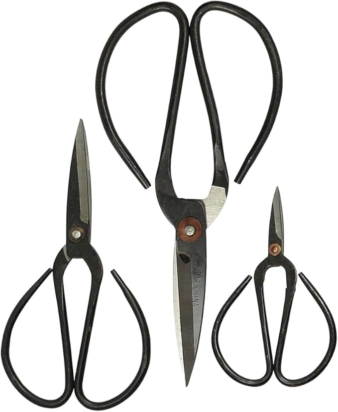 SE Chinese Scissors with Super Sharp Edges Suitable for Embroidery, sewing, Craft, Art Work, and Everyday Usage (8-6-4-Inch Bundle)