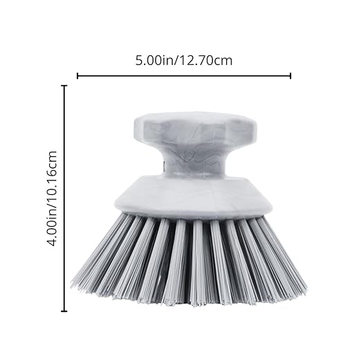 SPARTA 42395EC05 Plastic Scrubber Brush, Round Brush, Dish Scrub Brush With Color Coded For Cleaning, Kitchen, Bathroom, Bathtub, Dishes, Sink, 5 X 5 X 4 Inches, Red