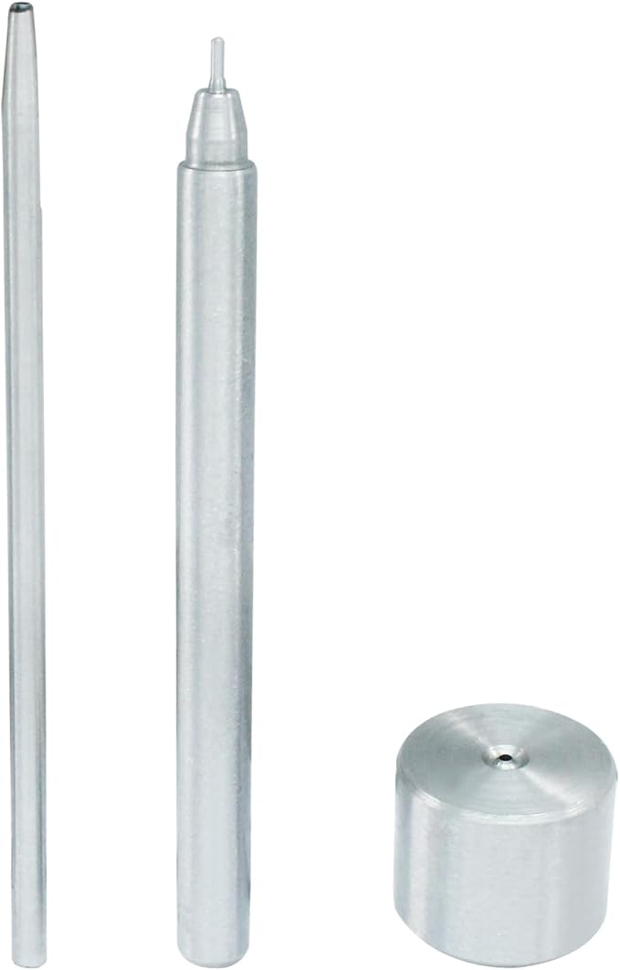 Litoexpe Eyelet Hole Punch Die Tool, 1.5mm Grommet Setter Hollow Punch (Includes Base & Ram) for Leather Craft Clothing Handbag Fabric Curtain DIY