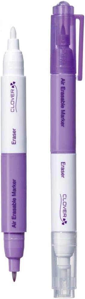 Clover 5032 Purple Fine Air Erasable Marker with Eraser