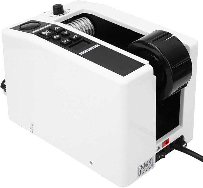 Auto Tape Dispenser, Automatic Electric Tape Cutter Ribbon Cutting Machine for Various Adhesive Tape(US Plug 110V)