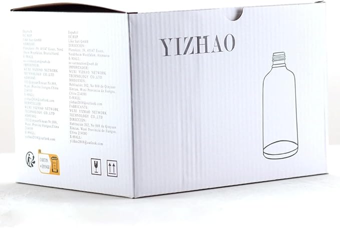 YIZHAO Green Glass Spray Bottles 2oz, with Small Fine Mist Spray, Metal Cap, Refillable for Essential Oil,Travel,Cleaning,Perfume,Aromatherapy,Makeup – 12 Pcs