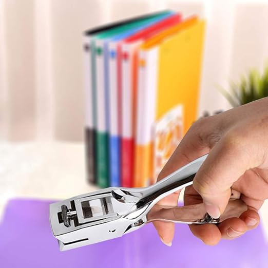 Slot Punch Badge Hole Punch Plier Tool for PVC ID Card Hand Held (Punch)