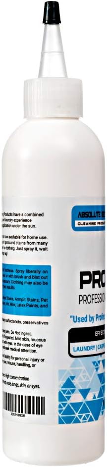 ProSpot Professional Laundry Stain Remover - The Secret of Dry Cleaners for Years, Works for Almost Any Application - Clothing, Carpet, Furniture, Even Special Synthetic Athletic Gear (8-oz)