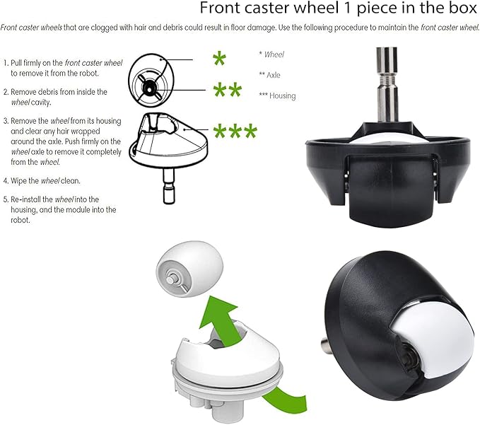 Parts accessories Compatible for iRobot Roomba e5 e6 i1 i2 i3 i4 i5 i6 i7 i8 j5 j6 j7 j8 and all Plus i e j Series Vacuum Cleaner 2 Set Roller Brushes 8 HEPA Filters 8 Side Brushes 1 caster wheel