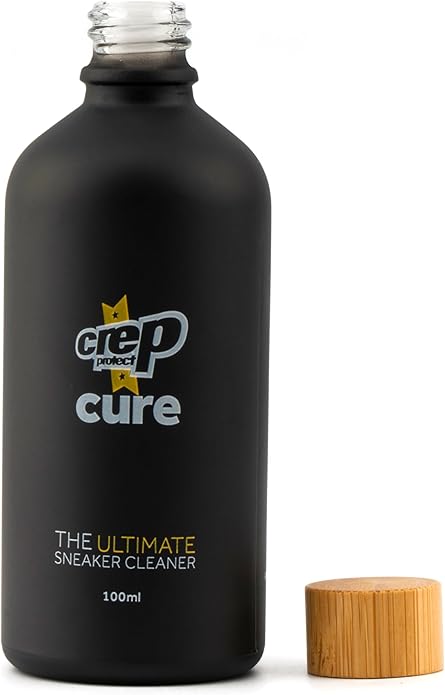 Crep Protect Shoe Cleaner Kit - Cure Premium Sneaker Cleaning Travel Kit with 3.5oz Solution, Premium Brush, and Microfiber Cloth