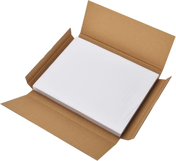 Coopaty Half Sheet Shipping Labels 8.5" x 5.5" Sticker Labels for Laser & Ink Jet Printers, 2 Per Page Self Adhesive Mailing Labels for Packages (8000 Labels)