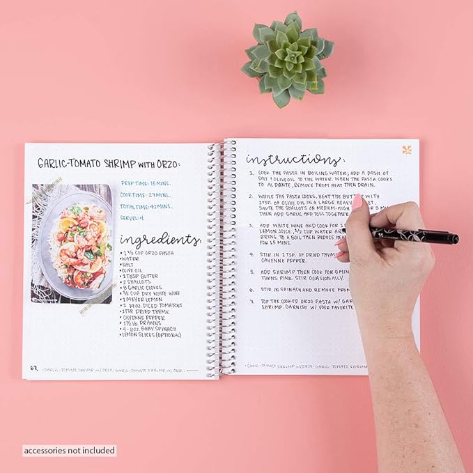 Erin Condren 7" X 9" Spiral Bound Dot Grid Journal Notebook - Mid Century Circles, 5Mm Dot Grid, 160 Page Writing, Drawing & Art Notebook, 80Lb Thick Paper, Stickers Included