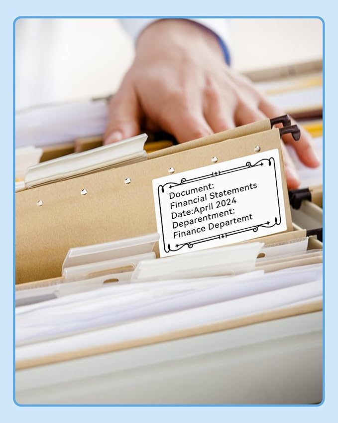 M110 Labels Compatible with Phomemo M110/M120/M200/M220/M221 Label Maker, Multi-Purpose Self-Adhesive Thermal Label, 1.96"x 1.18"(50x30mm), Black on White, 230pcs