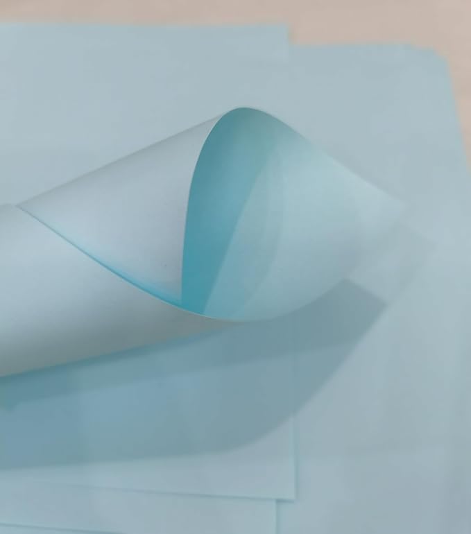 Light Blue Copy Print Paper 8.5X11 Inches,100 Sheets Rainbow A4 Printer Paper 70GSM Colored Origami Paper for Cutting DIY Kids Art Craft