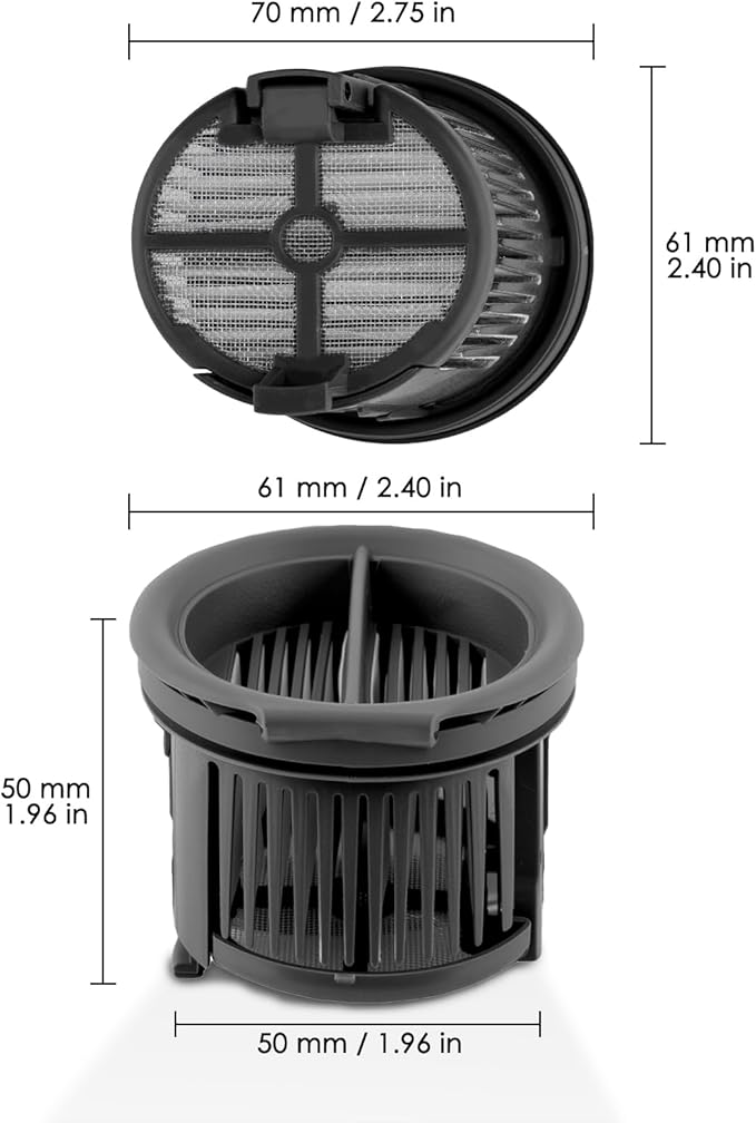 (7 Pack) H14 Pro Replacement HEPA Filters for Dreame H14 Pro, H14, H14 Dual Cordless Wet and Dry Vacuum Cleaner, Filters Accessories Kit, Vacuum Filters, Canister Filter, Upright Filter