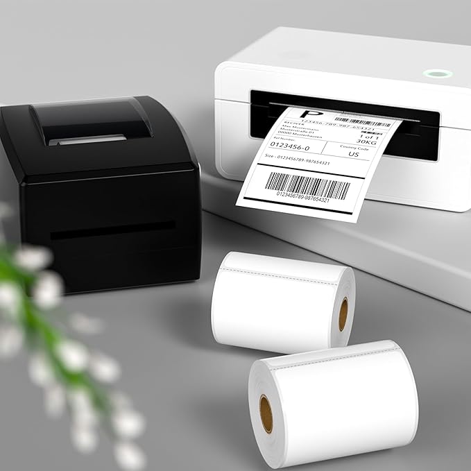 FungLam 4"X6" Thermal Shipping Labels, 5000 Labels, 20 Rolls, Compatible with Rollo, Munbyn, iDPRT Thermal Printers