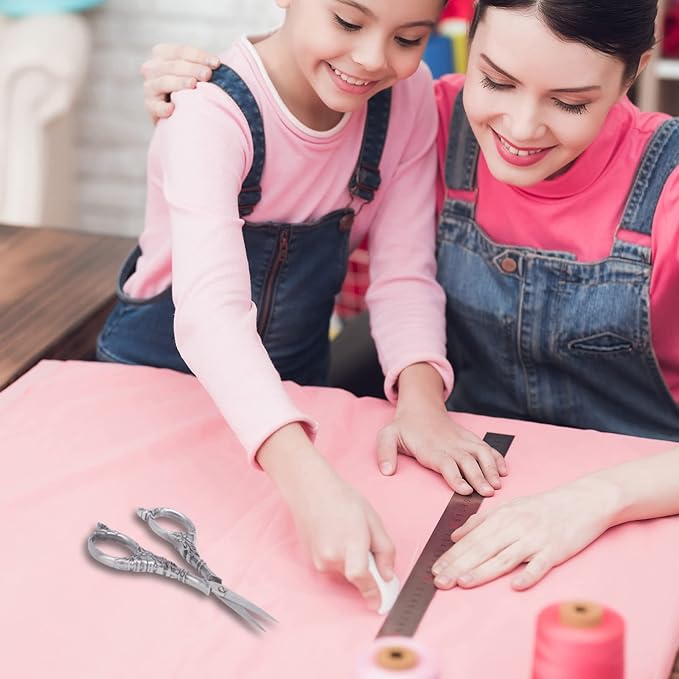 BIHRTC Embroidery Sewing Scissors Stainless Steel for Cross Stitch Cutting Threading Needlework Handcraft Craft Art Work DIY Tool