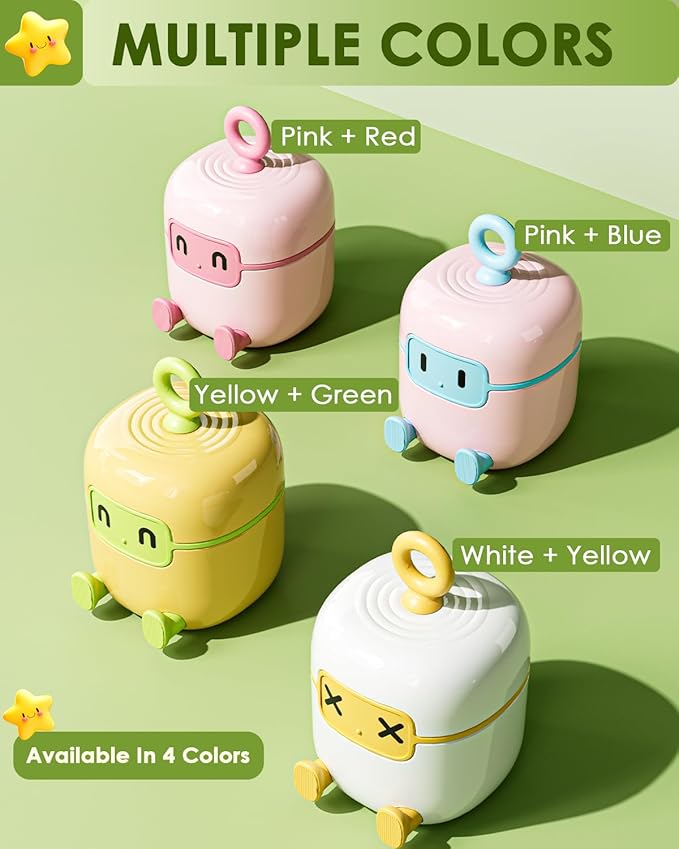 Mini Lint Remover Roller, Reusable Lint Gel Roller, Washable Pet Dog Cat Hair Remover for Clothing, Pet Hair, Dust, Lint, Travel and Home Use(Upgraded Version-Yellow)