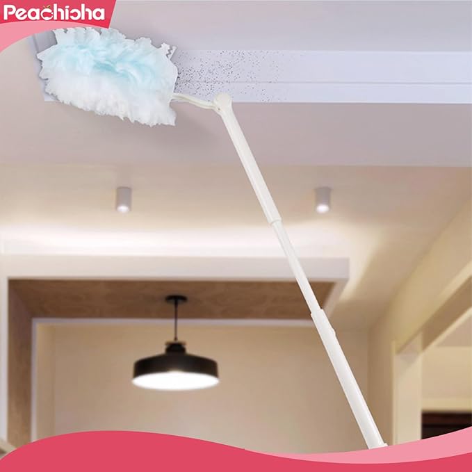 PEACHICHA Disposable Duster Refill Compatible with Swiffer Handle Blue Duster Replacement Head Total 30 Pcs