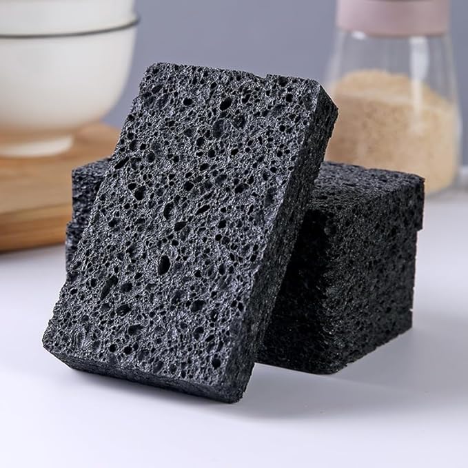 36 - Pack Non-Scratch Scrub Sponges - Sponges for Dishes and Washing Dishes, Cleaning Sponges for Kitchen Home and More(Black)