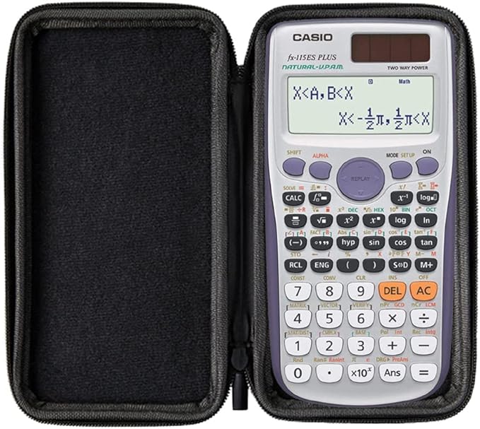 WYNGS Protective Case for Texas Instruments TI-30XIIS / TI-30XA / Case for Scientific Calculators in Light Gray