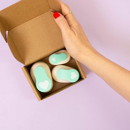 Craftelier - Heart Hole Punch Set | 3/8", 5/8" & 1" Heart Shaped Hole Puncher for Paper Crafts | Hole Puncher for Scrapbooking, DIY Cards & Journals | Craft Punch Set for Paper