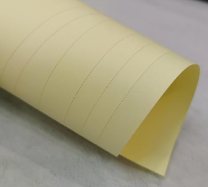 Light Yellow Copy Print Paper 8.5X11 Inches,100 Sheets Rainbow A4 Printer Paper 70GSM Colored Origami Paper for Cutting DIY Kids Art Craft