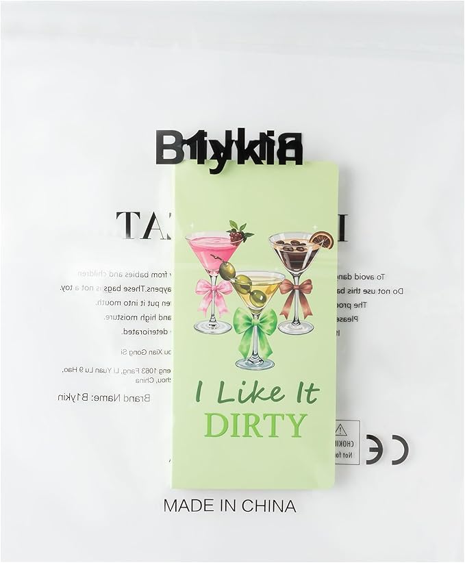 B1ykin Sticky Notes Set, Dirty Martini Self-Stick Notes Pad Teacher Appreciation Martini Lovers Gifts, Self-Adhesive Writing Memo Pages Sticky to Do Notepad for Kids Employee School Office (Martini)