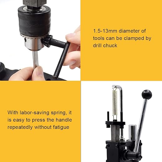 Leather Hole Puncher Hand Punching Machine Manual Press Puncher Punch Tools for DIY Craft