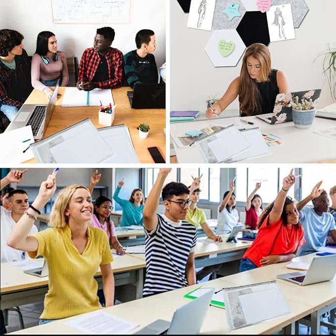 Vuzvuv 26pcs A4 Size 13"x 9.3" Mesh Zipper Pouch Zipper Bags,Document File Folders with Label Sticker,Waterproof Plastic Mesh Bag for File, Makeup, Board Game School Office Home Travel Storage