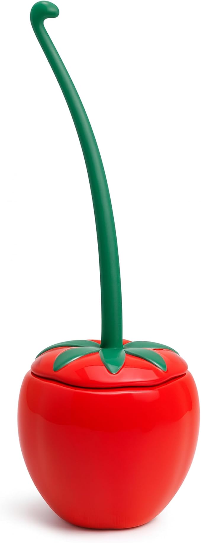 Deep & Sturdy Toilet Bowl Brush with Holder - Tomato Bowl Brush - Durable Scrubbing - Toilet Cleaners - Household Essentials - Bathroom Cleaner - Cleaning Supplies - Household Supplies