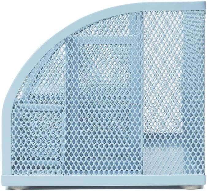 Annova Mesh Desk Organizer Office with 7 Compartments + Drawer/Desk Tidy Candy/Pen Holder/Multifunctional Organizer