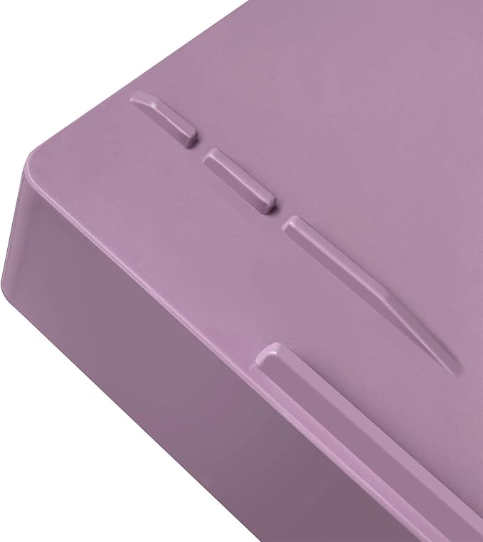 Acrimet Stackable Letter Tray Front Load, Letter Size, Plastic, Solid Purple Color, 1 Unit