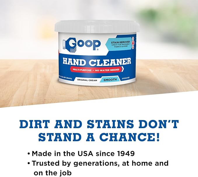 GOOP Original Multi-Purpose Waterless Hand Cleaner and Stain Remover - 14 oz Can (Pack of 4)