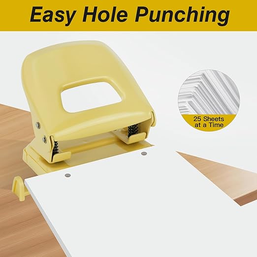 2-Hole Paper Punch, Office Desktop Manual Hole Puncher